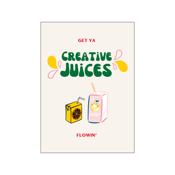 Creative Juices — Art print by Nazma Khokhar from Poster & Frame