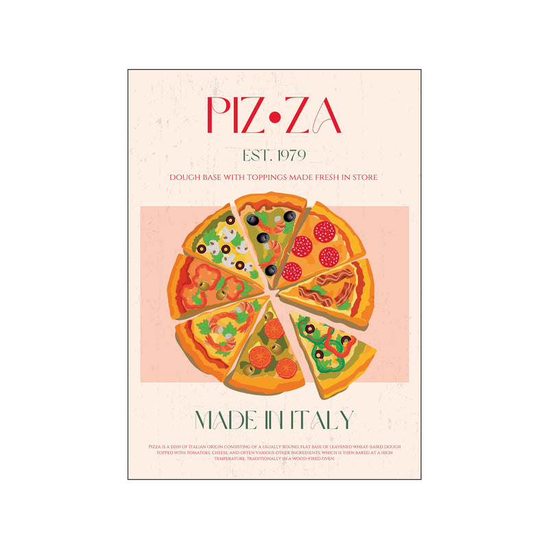 Pizza — Art print by Nazma Khokhar from Poster & Frame