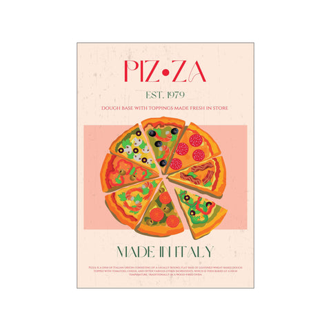 Pizza — Art print by Nazma Khokhar from Poster & Frame
