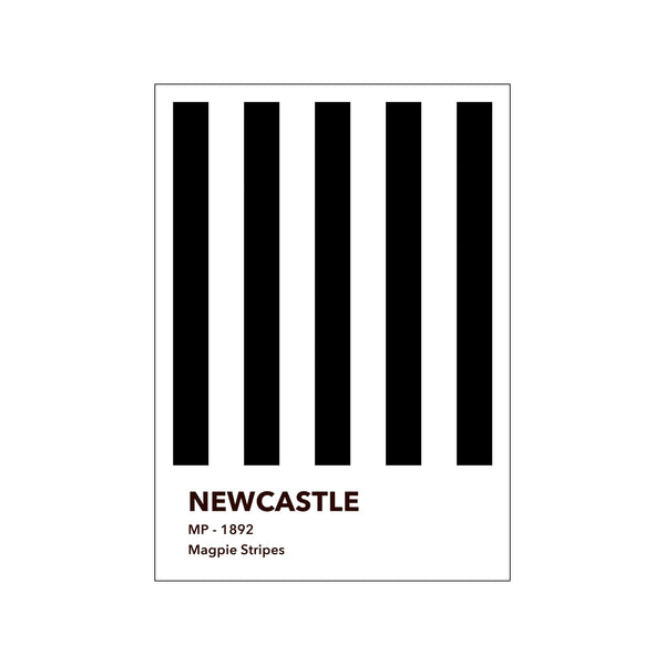 NEWCASTLE - MAGPIE STRIPES — Art print by Olé Olé from Poster & Frame
