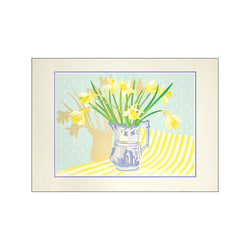 Daffodils in jug — Art print by Nicola Gresswell from Poster & Frame