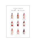 Classic red wines — Art print by Nicoline Victoria from Poster & Frame