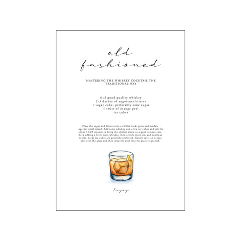 Old Fashioned — Art print by Nicoline Victoria from Poster & Frame