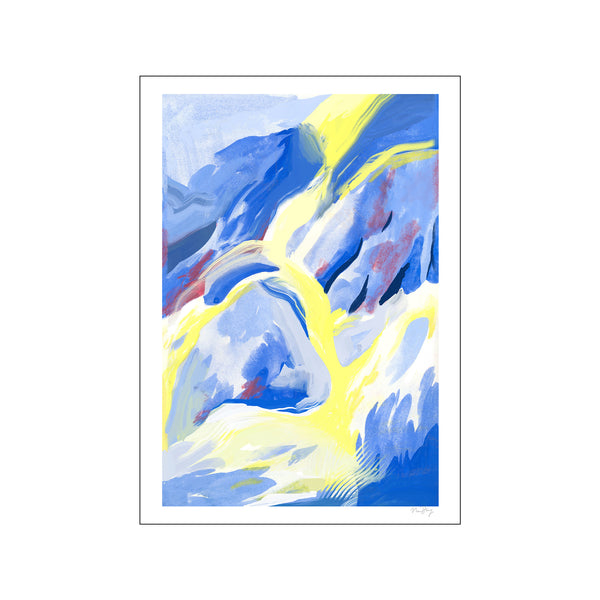 Blue Strokes — Art print by The Poster Club x Nina Dissing from Poster & Frame