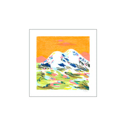Orange Mountain — Art print by The Poster Club x Nina Dissing from Poster & Frame