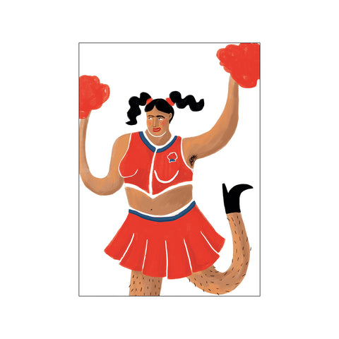 Cheerleader — Art print by Nina Dissing from Poster & Frame