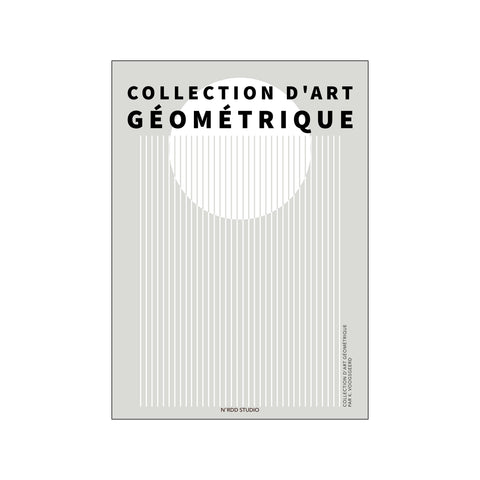 Collection d'art geometrique blanc — Art print by Nordd Studio from Poster & Frame