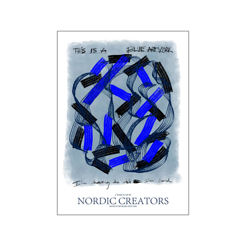 This Is A Blue Artwork — Art print by Nordic Creator from Poster & Frame