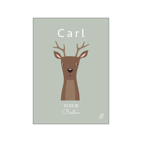 Deer wondering, personal — Art print by Nordic Simply from Poster & Frame