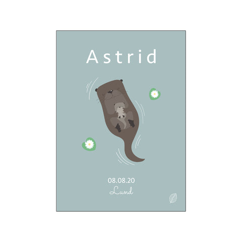 Otter cuddling, personal — Art print by Nordic Simply from Poster & Frame