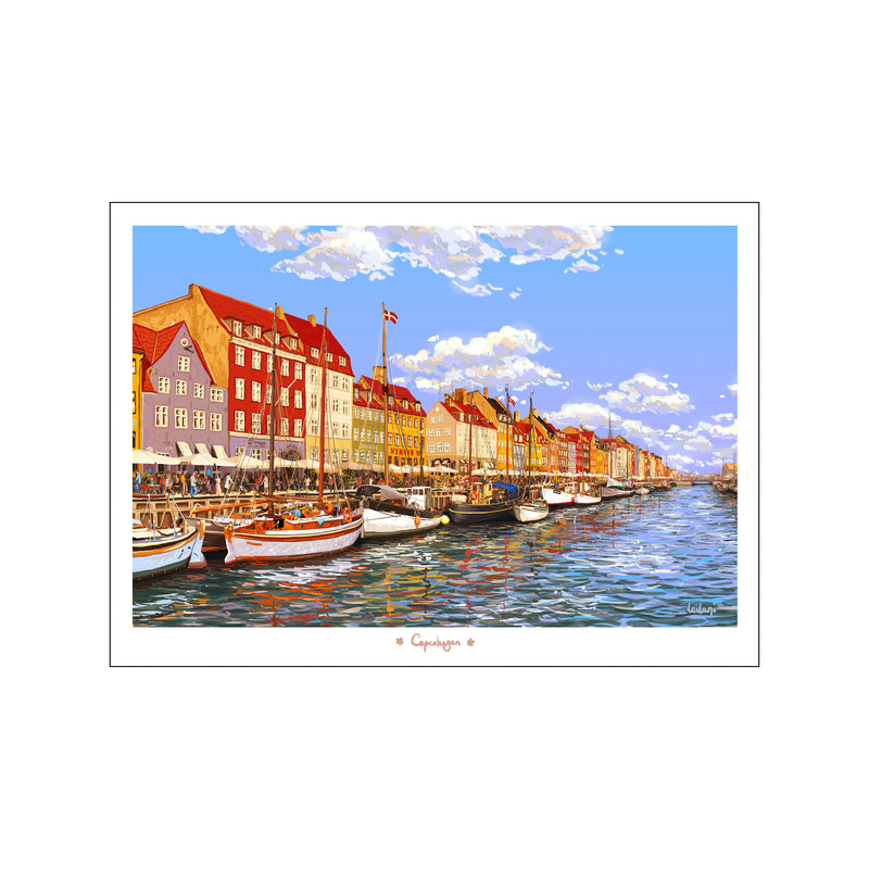 Copenhagen - Nyhavn — Art print by Leilani from Poster & Frame