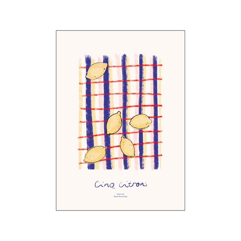 Cinq Citrons — Art print by TPC x Nynne Rosenvinge from Poster & Frame