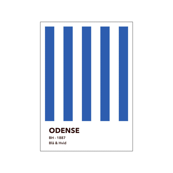 ODENSE - BLÅ & HVID — Art print by Olé Olé from Poster & Frame