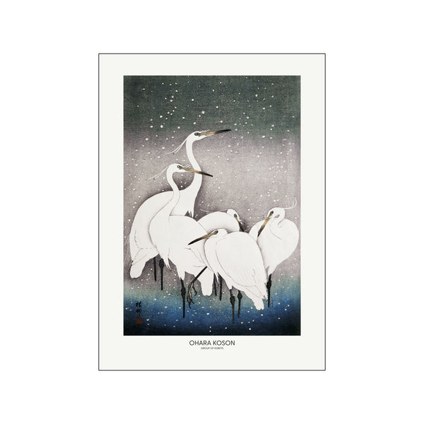 Group Of Egrets — Art print by Ohara Koson from Poster & Frame