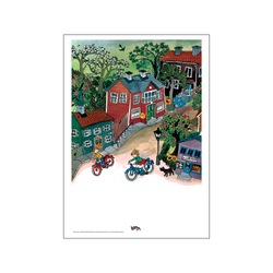 Playing In The Street - Lotta on Troublemaker Street — Art print by Astrid Lindgren from Poster & Frame