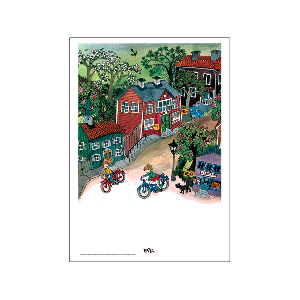 Playing In The Street - Lotta on Troublemaker Street — Art print by Astrid Lindgren from Poster & Frame