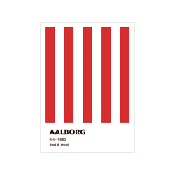 AALBORG - RØD & HVID — Art print by Olé Olé from Poster & Frame