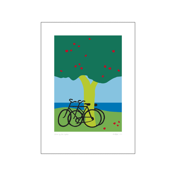 Adam og Eva Cykler — Art print by Ole Kortzau from Poster & Frame