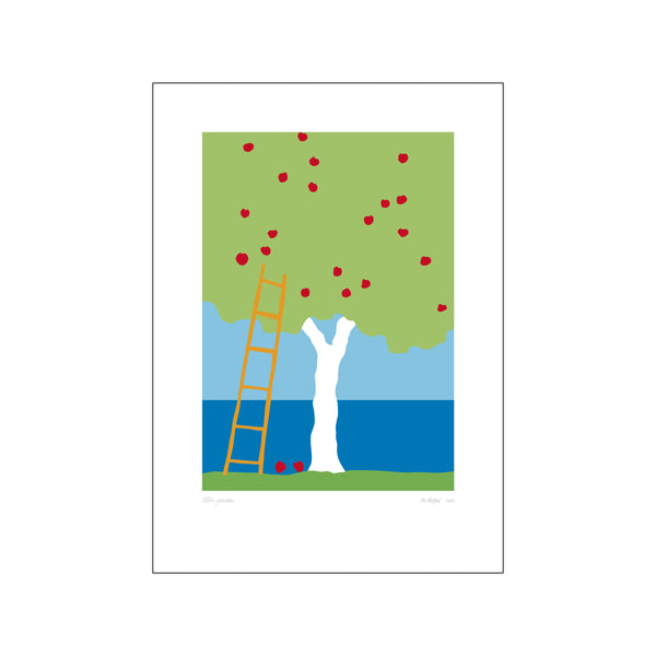 Æbler Plukkes — Art print by Ole Kortzau from Poster & Frame