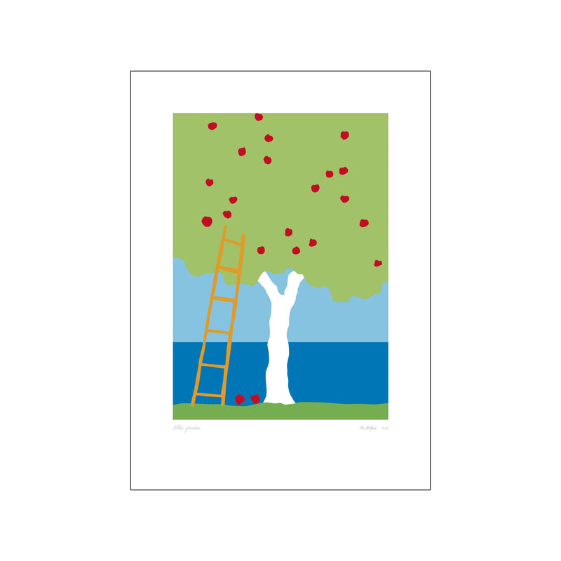 Æbler Plukkes — Art print by Ole Kortzau from Poster & Frame