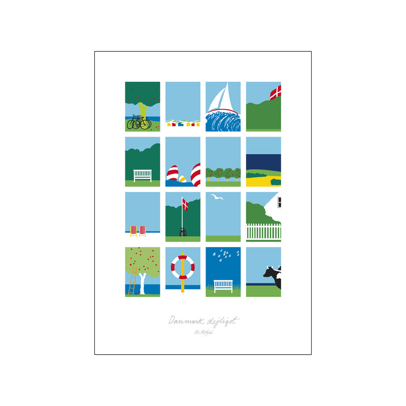 Danmark Dejligst — Art print by Ole Kortzau from Poster & Frame