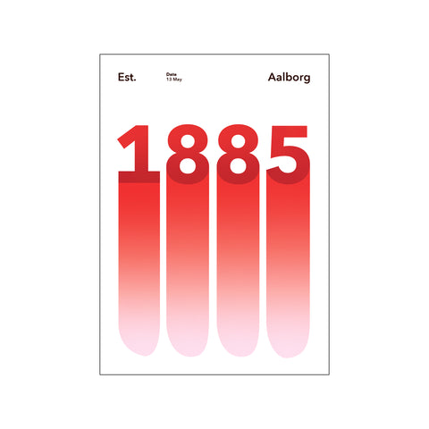 AALBORG - 1885 — Art print by Olé Olé from Poster & Frame