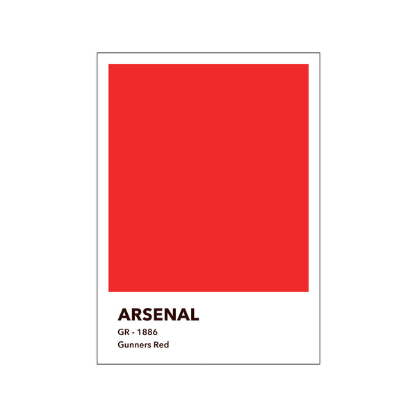 ARSENAL - GUNNERS RED — Art print by Olé Olé from Poster & Frame