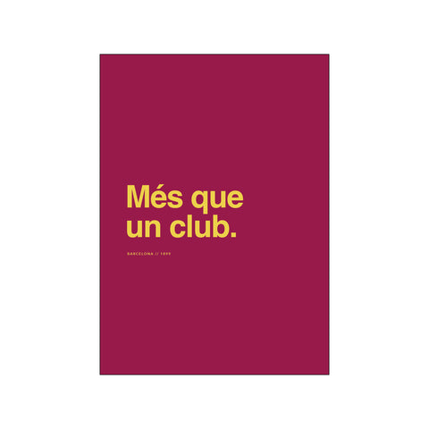 Barcelona - Més que un club — Art print by Olé Olé from Poster & Frame