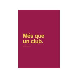 Barcelona - Més que un club — Art print by Olé Olé from Poster & Frame