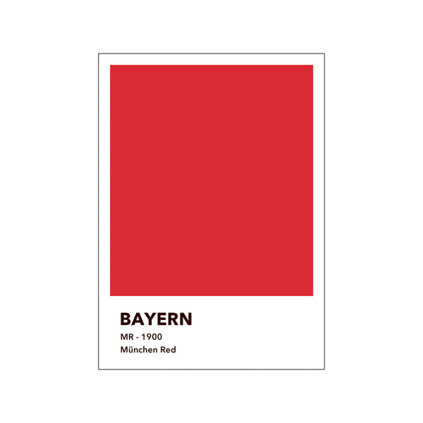 BAYERN - MÜNCHEN RED — Art print by Olé Olé from Poster & Frame