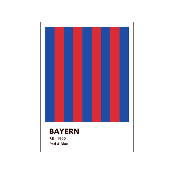 BAYERN - RED & BLUE — Art print by Olé Olé from Poster & Frame