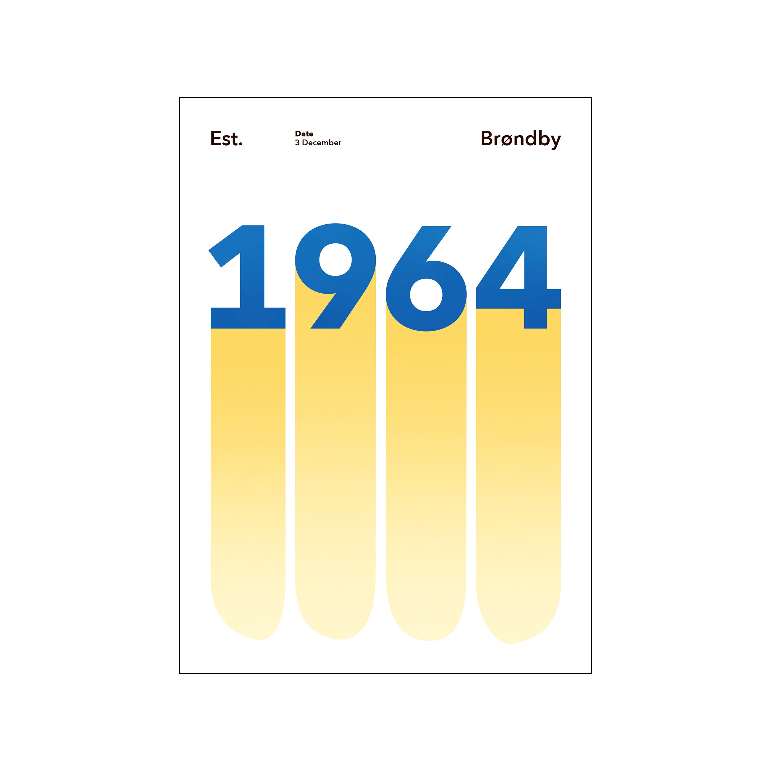 BRØNDBY - 1964 – Poster & Frame Art Group