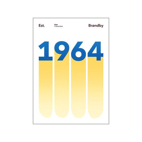 BRØNDBY - 1964 — Art print by Olé Olé from Poster & Frame