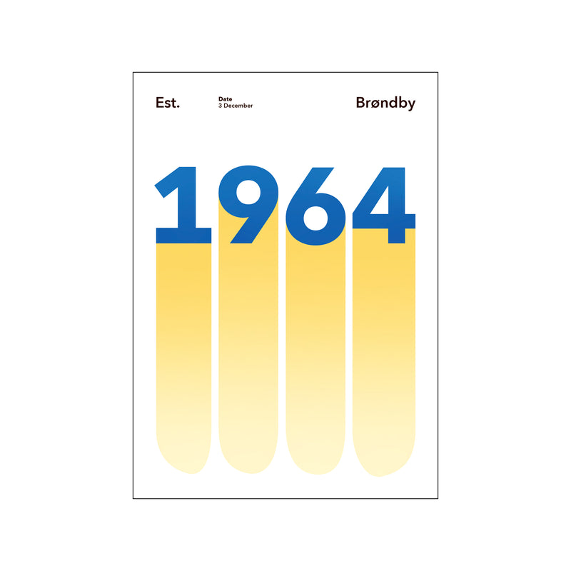 BRØNDBY - 1964 — Art print by Olé Olé from Poster & Frame