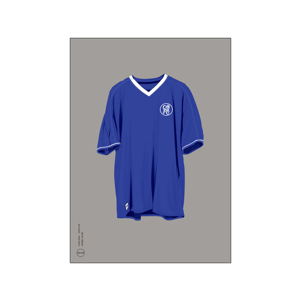 Chelsea - Home Shirt 2003/05 - Grey — Art print by Olé Olé from Poster & Frame