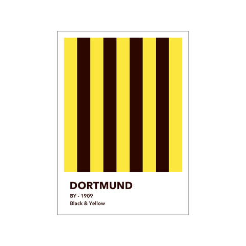 DORTMUND - BLACK & YELLOW — Art print by Olé Olé from Poster & Frame