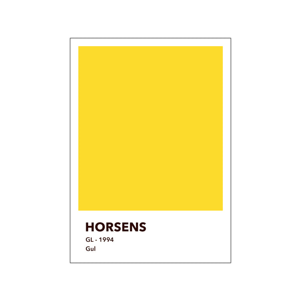 HORSENS - GUL — Art print by Olé Olé from Poster & Frame