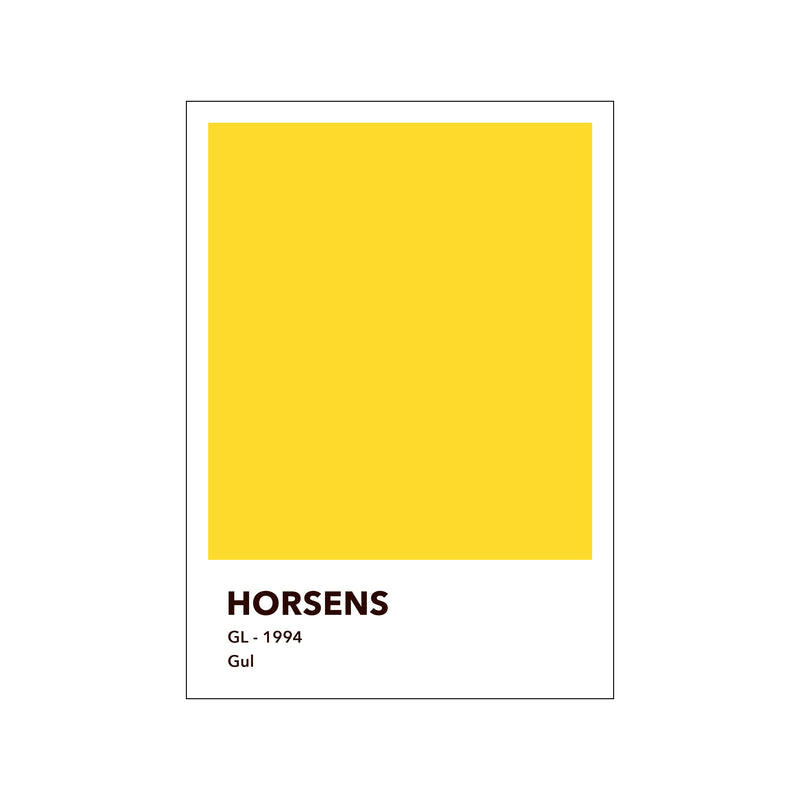 HORSENS - GUL — Art print by Olé Olé from Poster & Frame