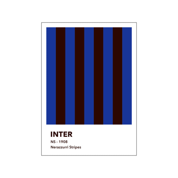 INTER - NERAZZURRI STRIPES — Art print by Olé Olé from Poster & Frame