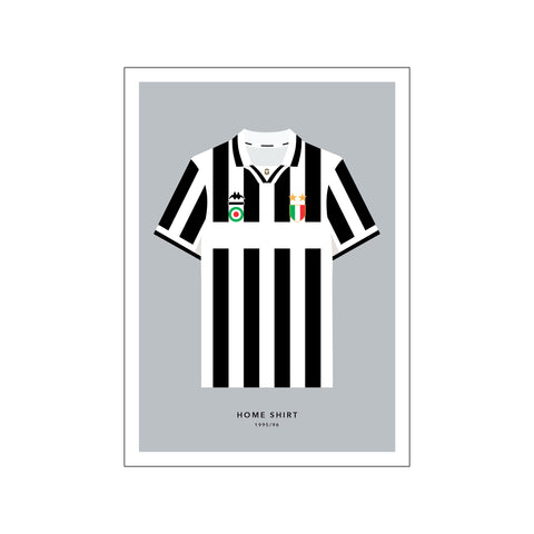 Juventus - Home Shirt 1995/96 — Art print by Olé Olé from Poster & Frame