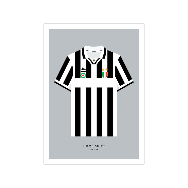 Juventus - Home Shirt 1995/96 — Art print by Olé Olé from Poster & Frame