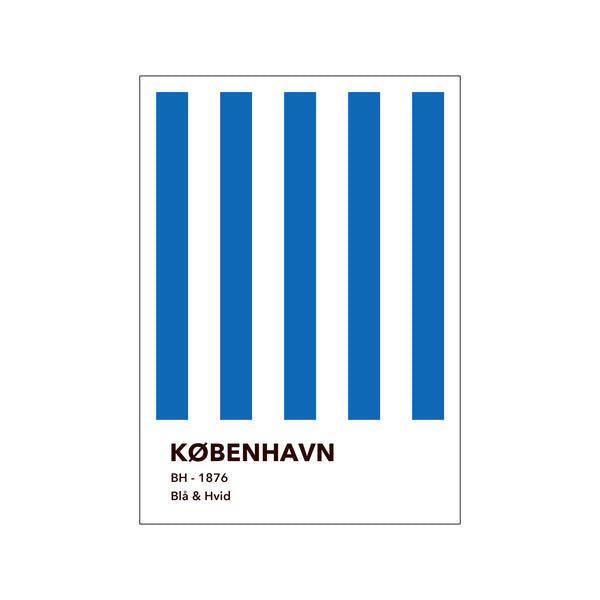 KØBENHAVN - BLÅ & HVID — Art print by Olé Olé from Poster & Frame