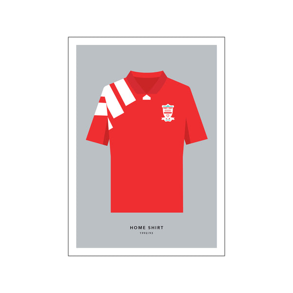 Liverpool - Home Shirt 1992/93 — Art print by Olé Olé from Poster & Frame