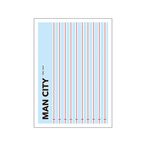 MAN CITY 1894-2024 — Art print by Olé Olé from Poster & Frame