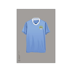 Man City - Home Shirt 2011/12 - Grey — Art print by Olé Olé from Poster & Frame