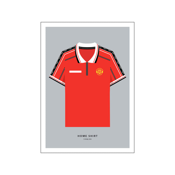 Man Utd - Home Shirt 1998/99 — Art print by Olé Olé from Poster & Frame