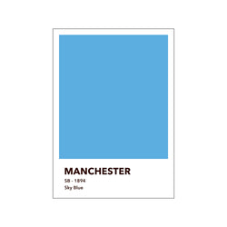 MANCHESTER - SKY BLUE — Art print by Olé Olé from Poster & Frame