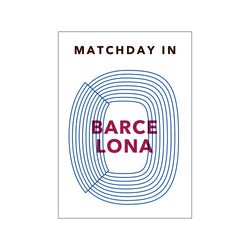 MATCHDAY IN BARCELONA — Art print by Olé Olé from Poster & Frame