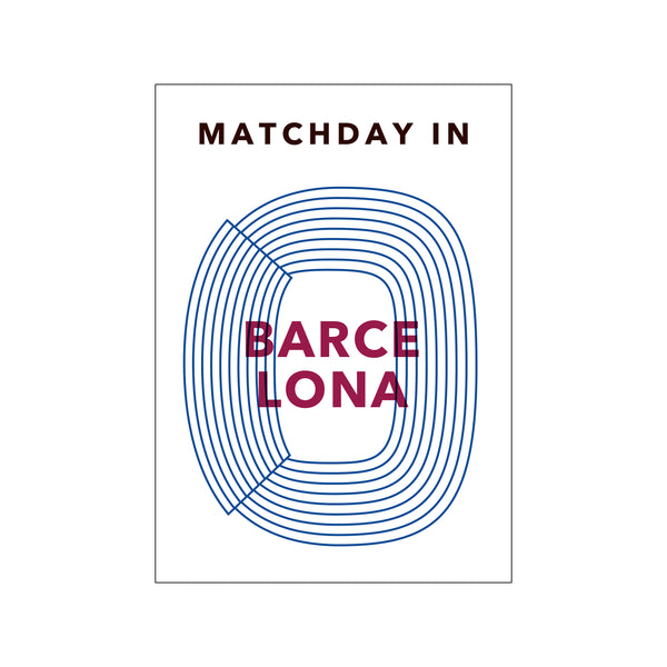 MATCHDAY IN BARCELONA — Art print by Olé Olé from Poster & Frame