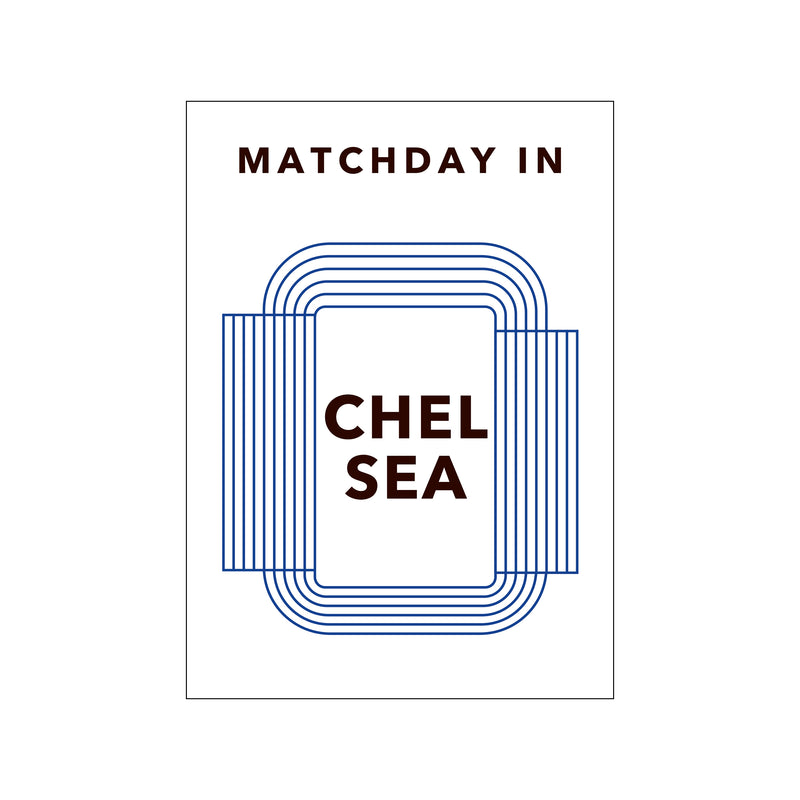 Matchday in Chelsea — Art print by Olé Olé from Poster & Frame
